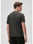 Antrasit Logo Nakışlı Scuba T-Shirt 5