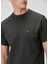 Antrasit Logo Nakışlı Scuba T-Shirt 6