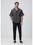 Siyah Keten Jogger Pantolon 1