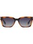 Ds 2373 C4 Kare Havana Altın Rengi Asetat Metal Unisex Güneş Gözlüğü 1