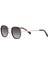 Ds 2361 C1 Siyah Altın Rengi Metal Unisex Güneş Gözlüğü 2