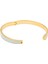 Bee Forget Me Not Gold Hinged 18 Ayar Altın Kaplama Kadın Bileklik 2