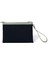 Stitched Lacivert Denim Yeşil Clutch Kadın El Portföyü 2