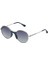 Ds 2323 C3 Metal Yuvarlak Açık Metallik Gri Mavi Unisex Güneş Gözlüğü 2