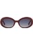 Ds 2338 C3 Oval Asetat Bordo Kadın Güneş Gözlüğü 1
