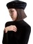 Audrey Siyah Kadife Unisex Beret Şapka 2