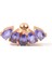 Tanzanite Gold 8 Ayar Rose Gold Kadın Altın Küpe 1