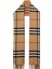 Reversible Check Kaşmir Bej Unisex Atkı 1