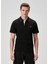 Slim Fit Siyah Polo Yaka T-Shirt 3
