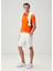 Comfort Fit Turuncu Polo Yaka T-Shirt 1