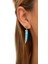 Peridot ve Turquoise Taşlı 14 Ayar Yellow Gold Kadın Altın Küpe 2