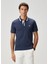 Slim Fit Lacivert Polo Yaka T-Shirt 2