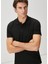 Comfort Fit Siyah Polo Yaka T-Shirt 1