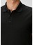 Comfort Fit Siyah Polo Yaka T-Shirt 7