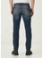 Lacivert Logo Detaylı Jean Pantolon 3