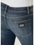 Lacivert Logo Detaylı Jean Pantolon 5