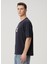 Lacivert Logolu Organik Pamuk T-Shirt 3