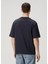 Lacivert Logolu Organik Pamuk T-Shirt 4