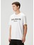 Beyaz Logo Detaylı T-Shirt 3