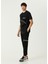 Siyah Logo Baskılı Oversized T-Shirt 2