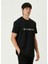 Siyah Logo Baskılı Oversized T-Shirt 3