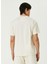 Ekru Logo Nakışlı T-Shirt 4