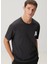 Antrasit Logo Nakışlı T-Shirt 2
