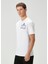 Beyaz Logo Patchli T-Shirt 3