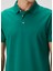 Koyu Yeşil Polo Yaka Basic T-Shirt 6