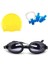 3'lü Havuz Seti: Gözlük, Silikon Bone ve Kulak Burun Tıkayıcı, Renkli Tasarım 1