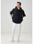 Relax Fit Lacivert Basic T-Shirt 2