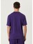 Mor Logo Nakışlı T-Shirt 4