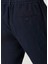 Lacivert Beli Kordonlu Keten Pantolon 5