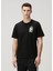Siyah Baskılı Organik Pamuk T-Shirt 1