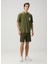 Orlando Haki Logo Baskılı Oversized T-Shirt 2