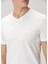 Beyaz V Yaka T-Shirt 6