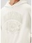 Kırık Beyaz Kapüşonlu Logo Detaylı Sweatshirt 5