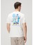 Portofino Mavi Beyaz Baskılı T-Shirt 4
