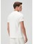 Relax Fit Kırık Beyaz T-Shirt 4