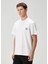 Beyaz Logo Detaylı T-Shirt 3