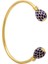 Agama Deep Cobalt Gold Torque Bangle Kadın Bileklik 2