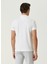 Comfort Fit Beyaz Polo Yaka Köpük Dokulu T-Shirt 5