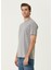 Gri Omuzu Baskılı T-Shirt 3