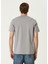 Gri Omuzu Baskılı T-Shirt 4