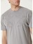 Gri Omuzu Baskılı T-Shirt 5