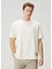 Relaxed Fit Beyaz Manzara Baskılı T-Shirt 1