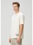 Relaxed Fit Beyaz Manzara Baskılı T-Shirt 3