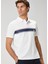 Beyaz Kaz Logolu Polo T-Shirt 4