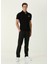 Essential Siyah Polo Yaka T-Shirt 2