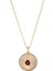 Difizyon Glass Ruby Taşlı Pırlanta Madalyon 14 Ayar Altın Kadın Kolye 1